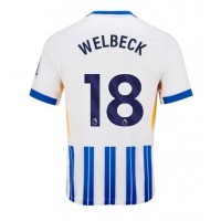 Stroje piłkarskie Brighton Danny Welbeck #18 Koszulka Podstawowej 2024-25 Krótki Rękaw